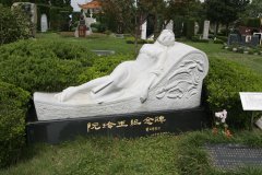 杨艺碑雕名人堂 | 阮玲玉纪念碑的石雕艺术